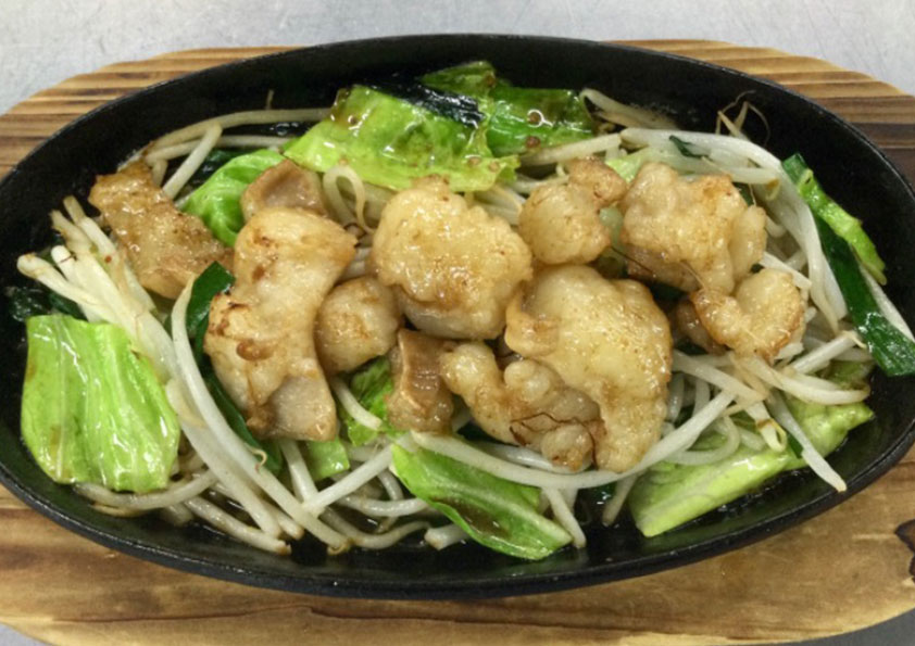 モツ鉄板焼き